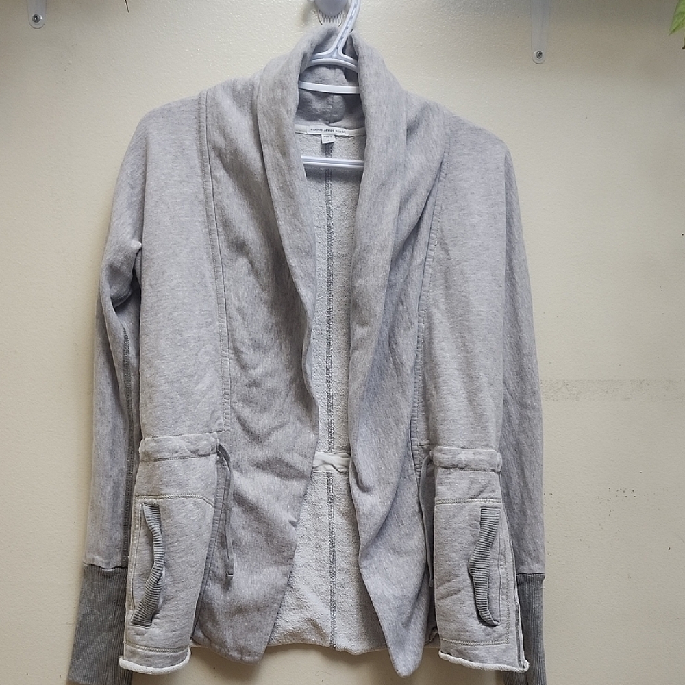 James Perse Cotton Gray Blazer, Size 2/ Medium